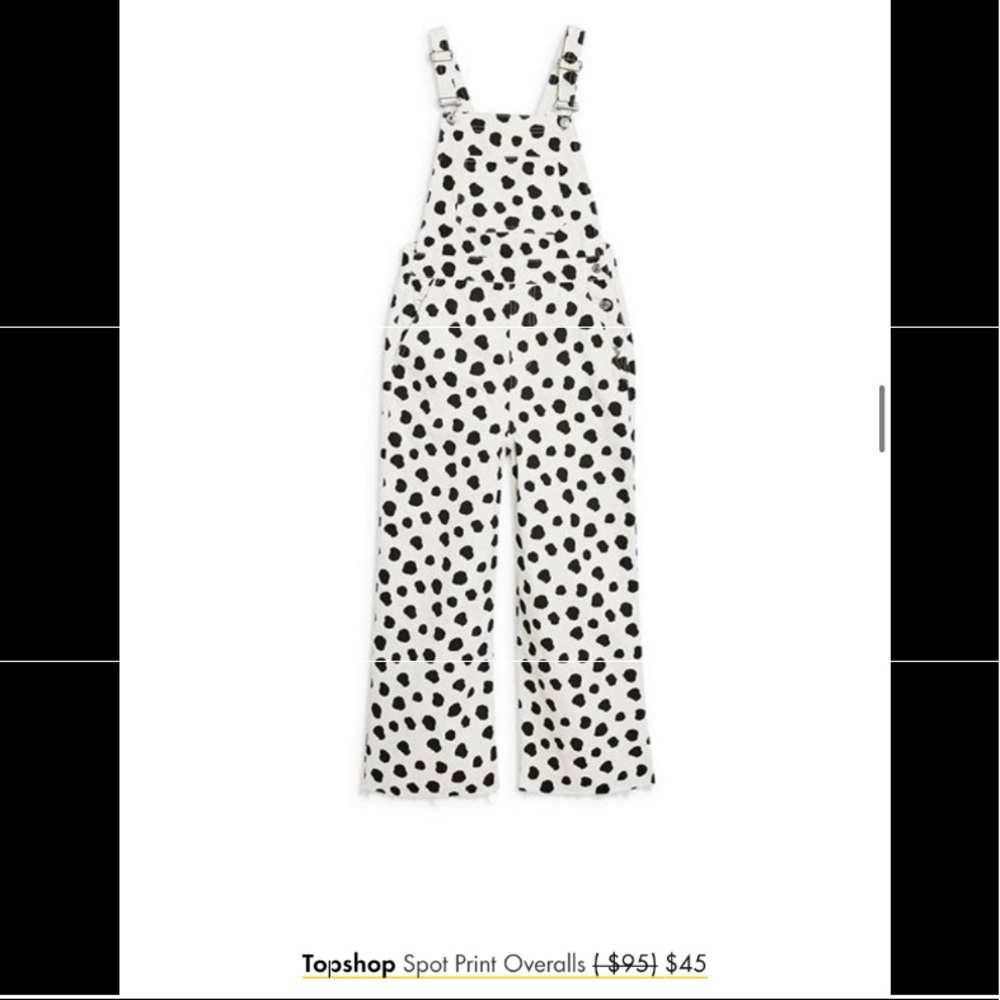 ISO Topshop Spot Print Overalls ✨